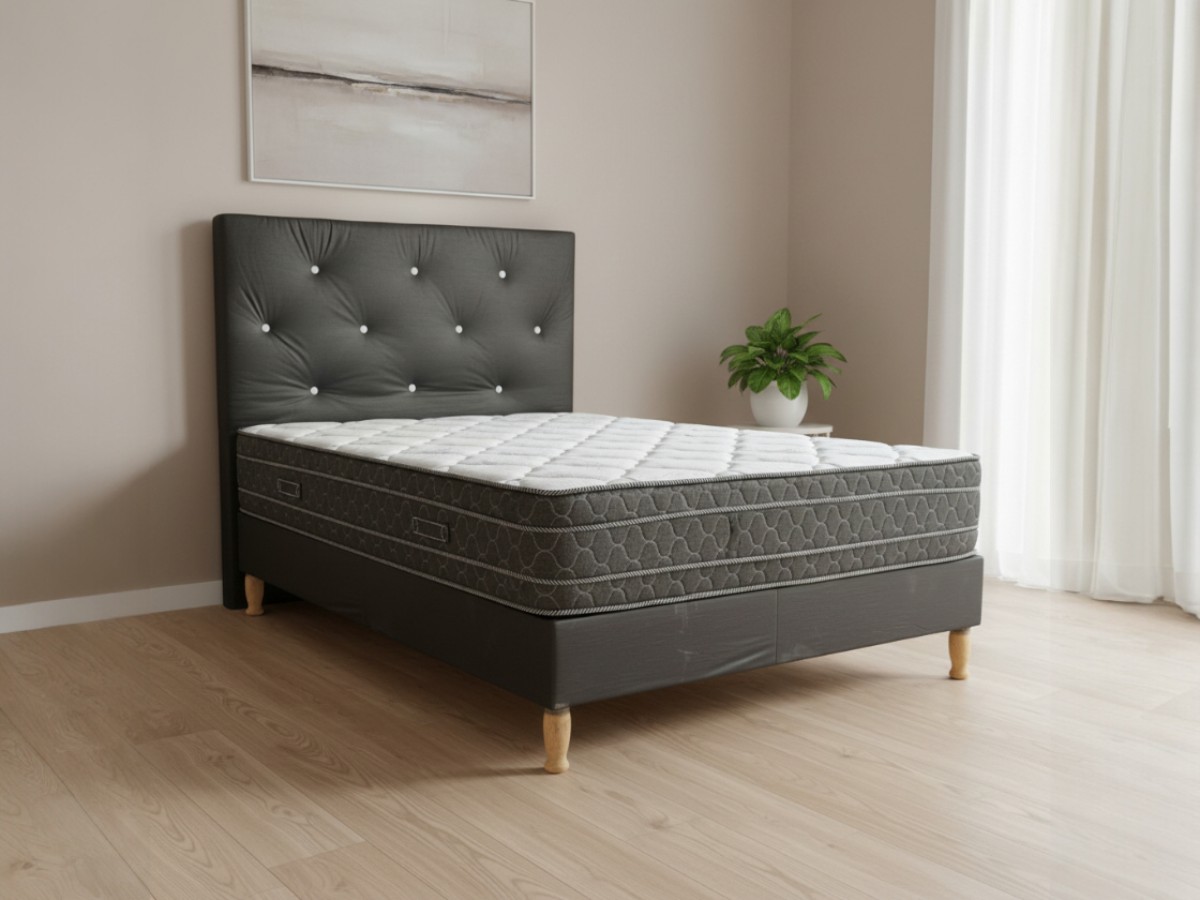 Somier y colchón de dos plazas