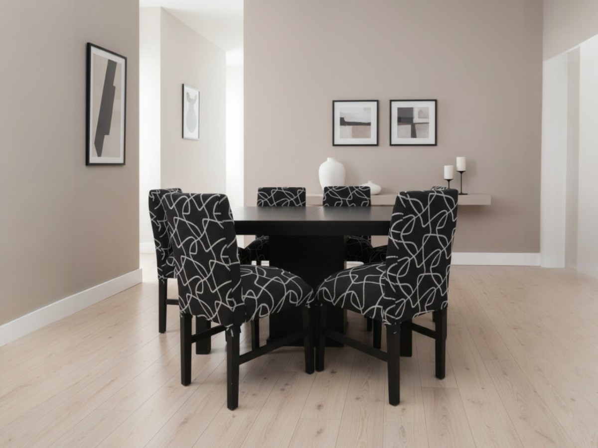 Mesa cuadrada 6 sillas