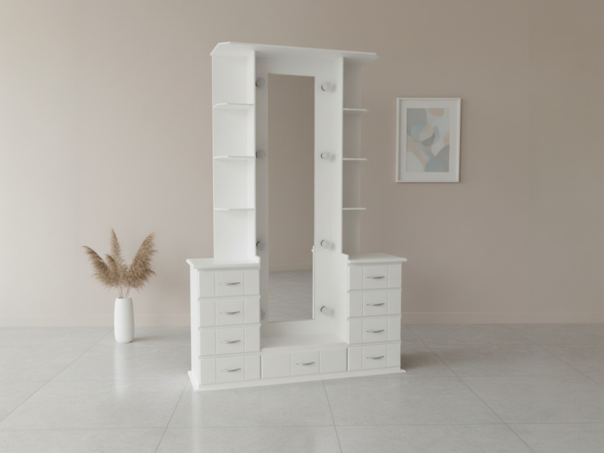 Pie de reina doble con luces