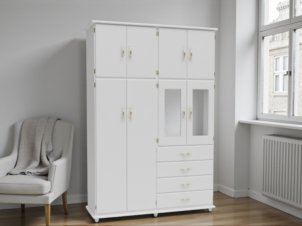 Ropero 4 puertas con espejo