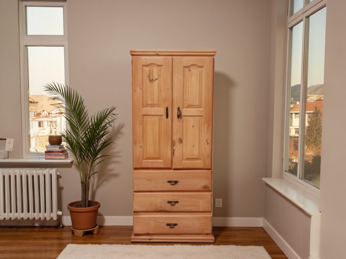 Ropero de pino de 80