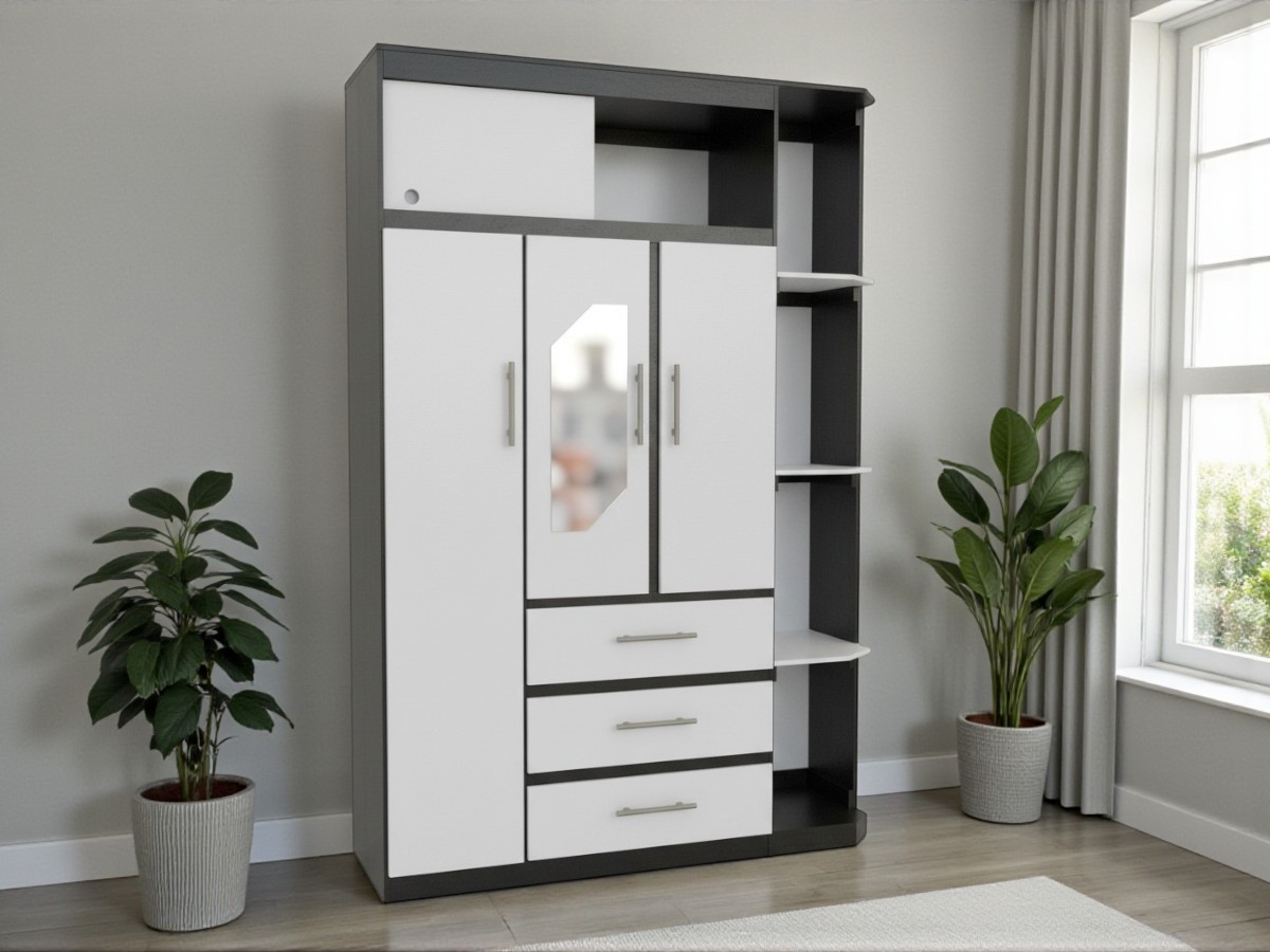 Ropero esquinero con espejo